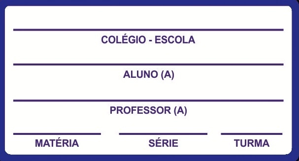 Etiqueta Escolar 80x43 C 15 Delfix