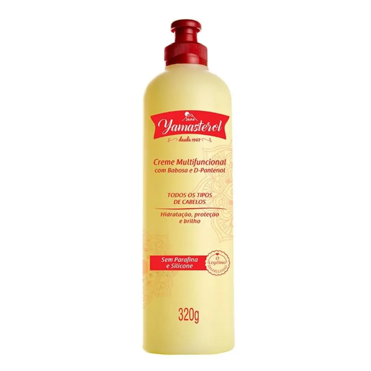 Creme Com Babosa E D Pantenol Yamá Yamasterol Frasco 320g