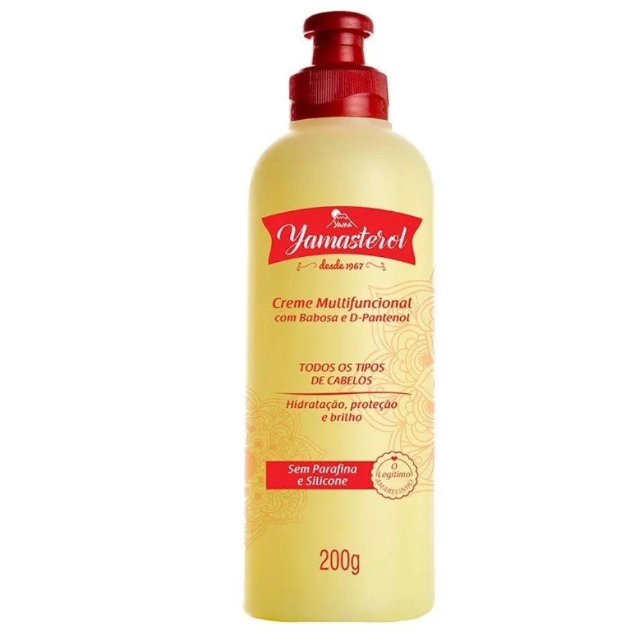 Creme Com Babosa E D Pantenol Yamá Yamasterol Frasco 200g