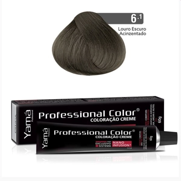 Coloracao Individual Permanente Yama Tint. Prof. Color N. 6.1 1un