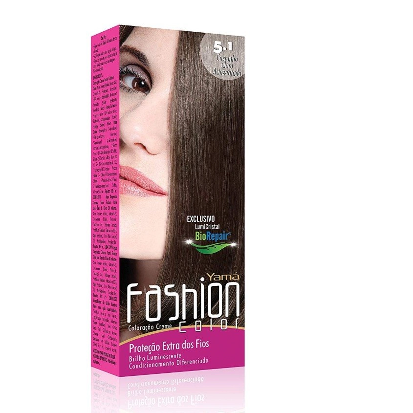 Tinta Fashion Color Mini Kit 5.1 Castanho Claro Acinzentado