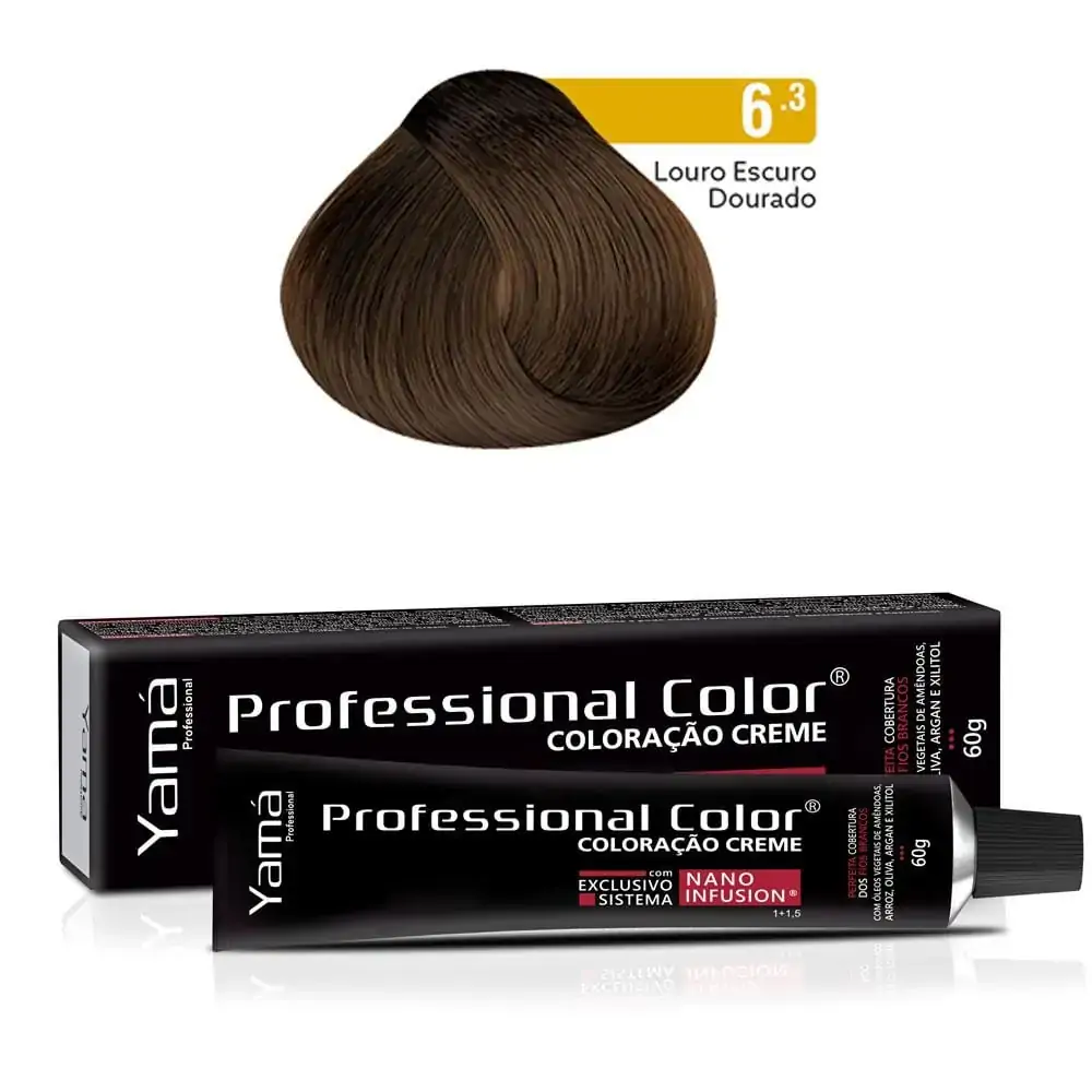 Tinta Profissional Color 60g 6.3 Louro Escuro Dourado