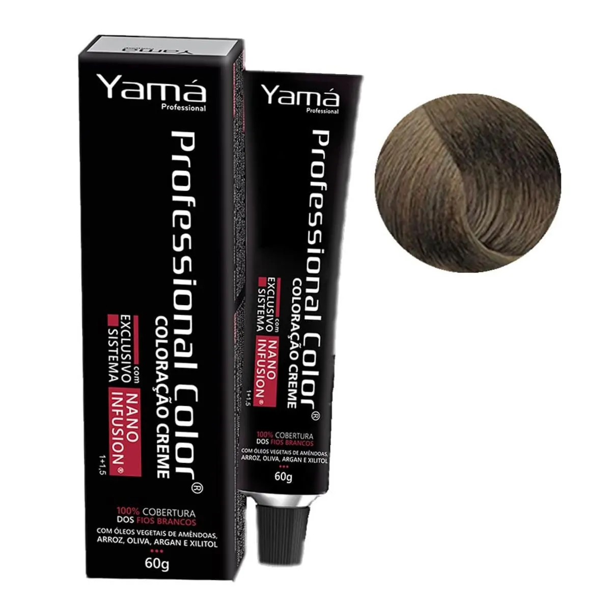 Tinta Profissional Color 60g 6.17 Louro Acinzentado Marrom Yama