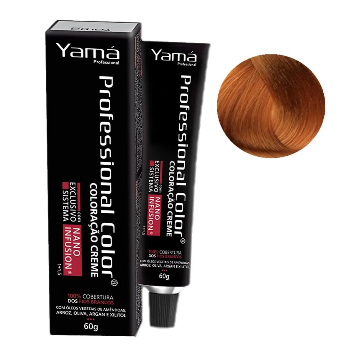 Tinta Profissional Color 60g 7.4 Louro Medio Acobreado Yama