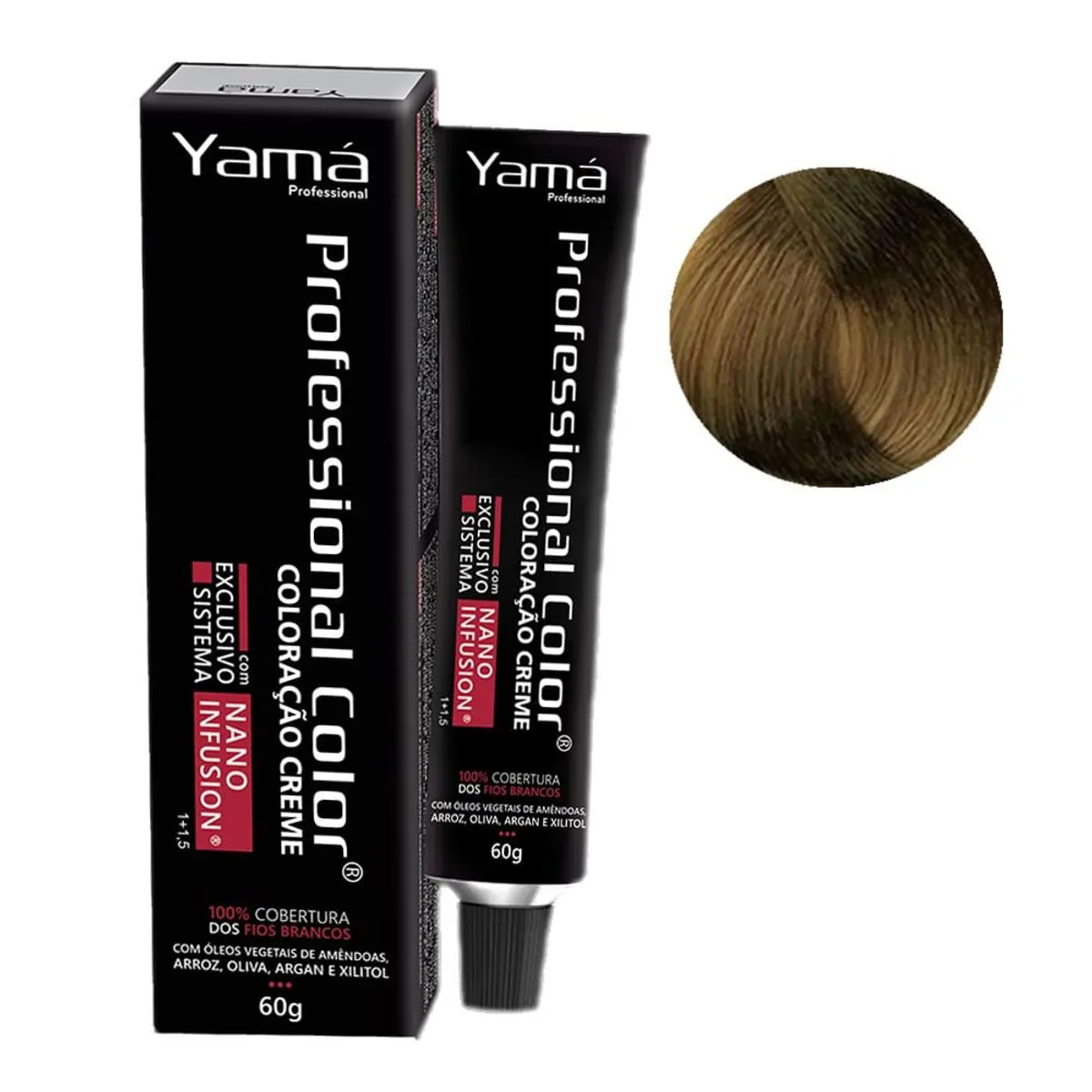 Tint Yama 7.31 Louro Medio Dourado Acinzentado Color.