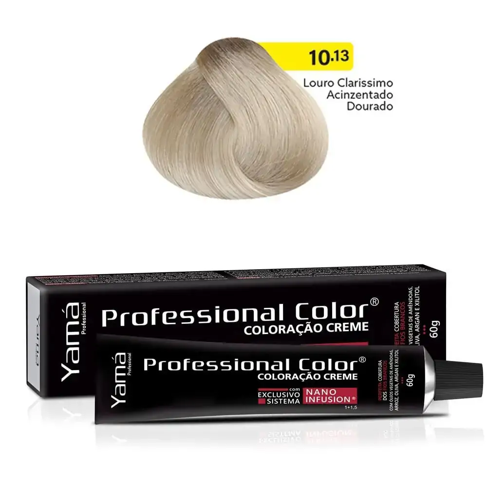 Tinta Profissional Color 60g 10.13 Louro Clarissimo Acinzen. Dourado Yama