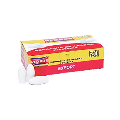 Borracha Ponteira Branca Redonda