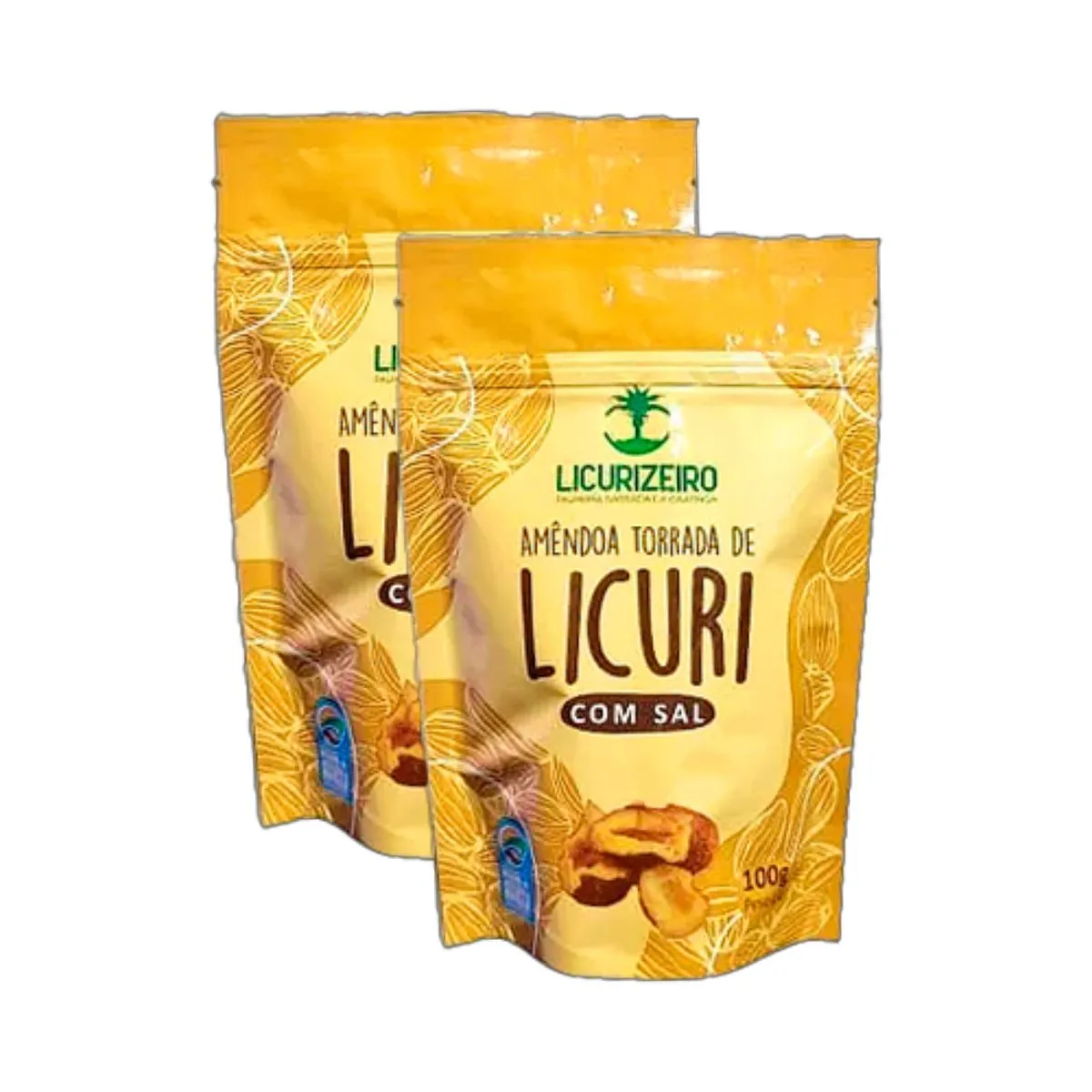 Kit 2X: Amêndoa de Licuri Torrada Com Sal Licurizeiro 100g