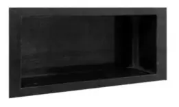 Nicho De Porcelanato Preto 50x30x10