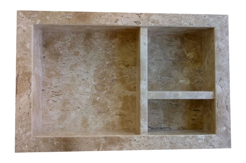 Nicho Travertino Com Prateleira 30x40