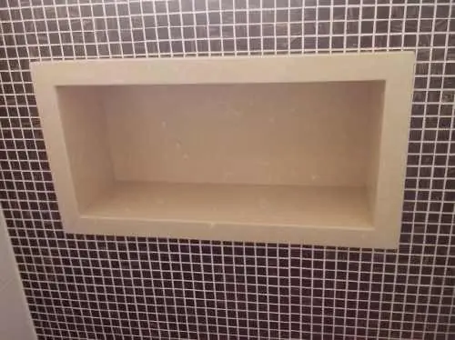 Nicho De Porcelanato Na Cor Bege 40x30x10