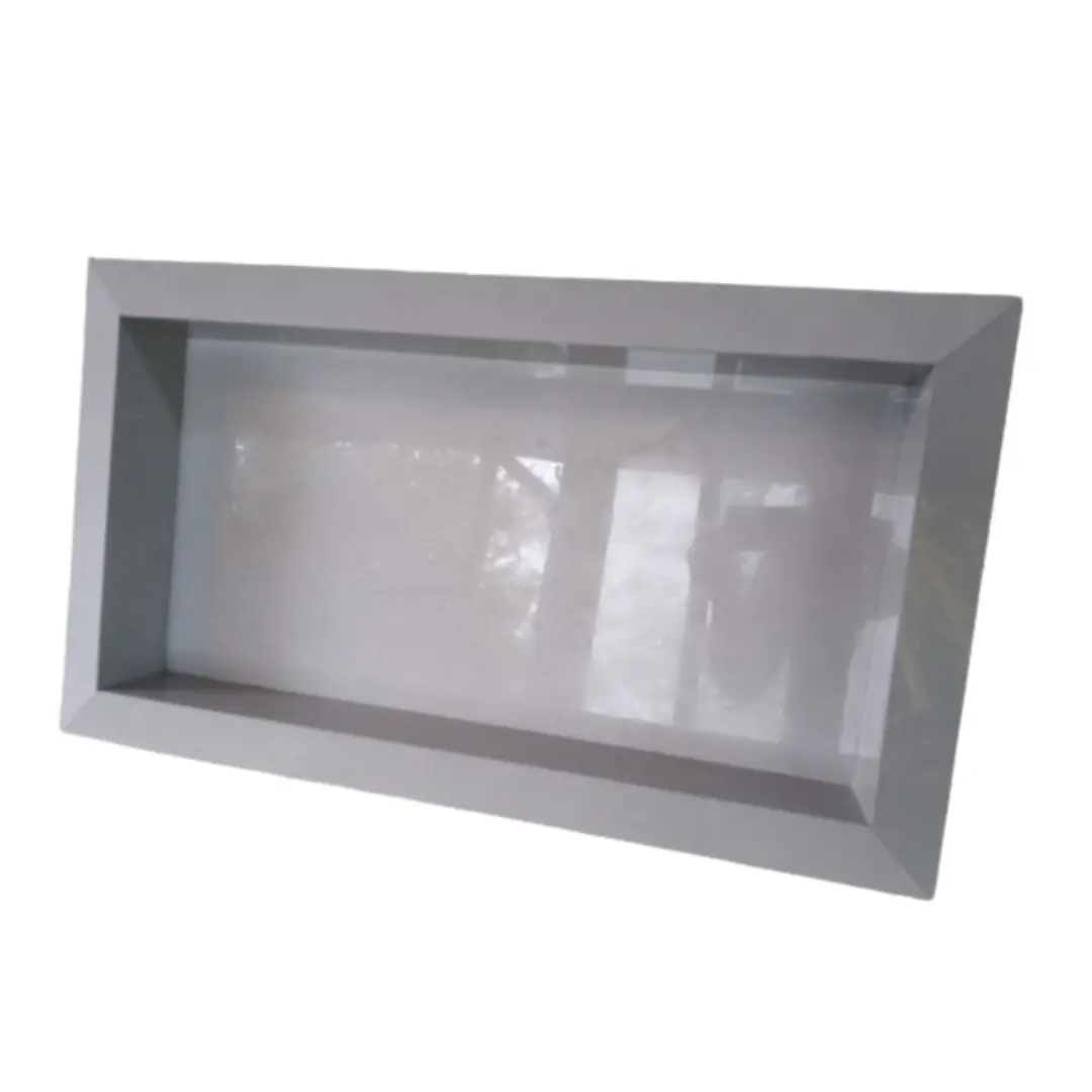 Nicho Em Porcelanato Cinza 30x60 Borda Diamante