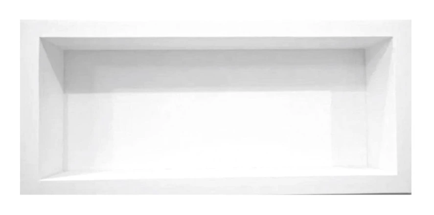 Nicho Banheiro Mármore Branco Prime 30x90 C/fundo C/borda