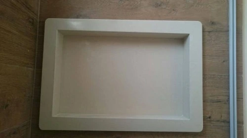 Nicho Mármore Branco Prime 30x50cm Com Fundo E Com Moldura!