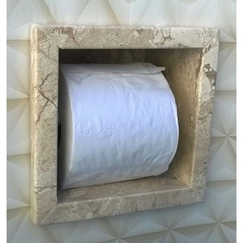 Nicho Para Papel Higiênico - Travertino Nacional - Novidade!