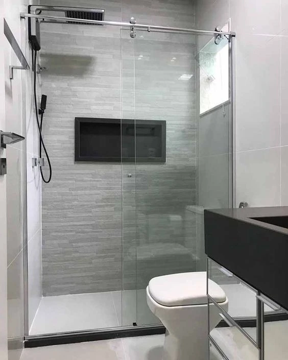 Nicho Porcelanato Preto 40x30x10