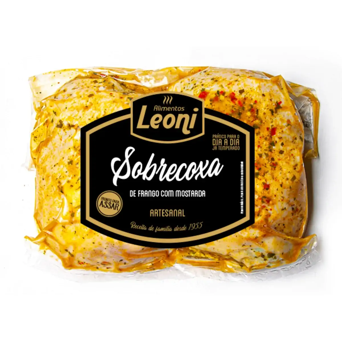 Cortes Frango Leoni Sobrecoxa C/mostarda 500g