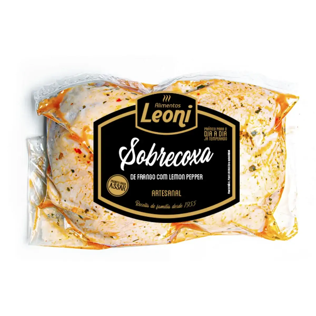 Cortes Frango Leoni Sobrecoxa C/lemon Pepper 500g