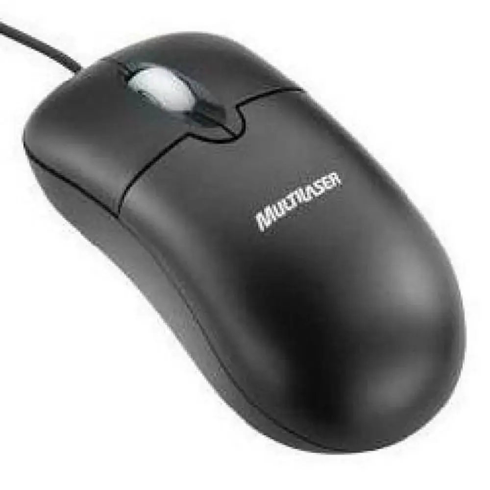 Mouse Jetline Optico Preto/prata Ps2