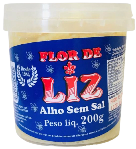 Alho Liz Picado S/sal Pte 200gr