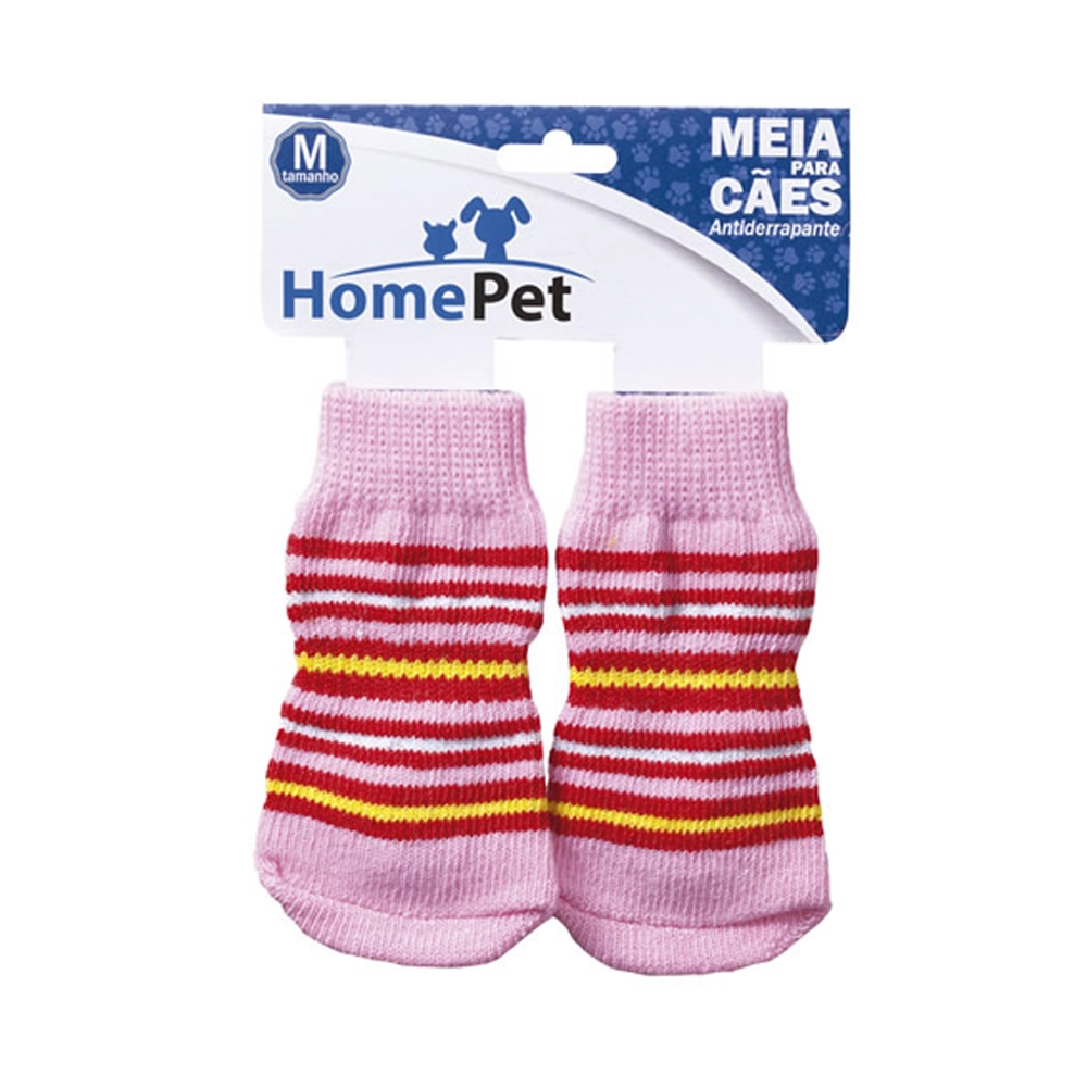 Fl Meia Home Pet Rosa Clistras Verm M