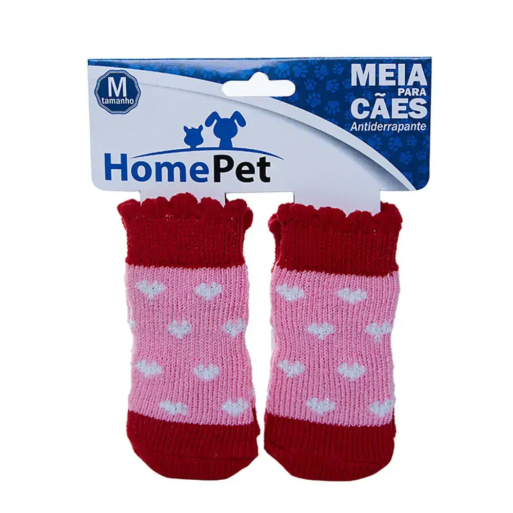 Meia Gd Coracao Rs Home Pet