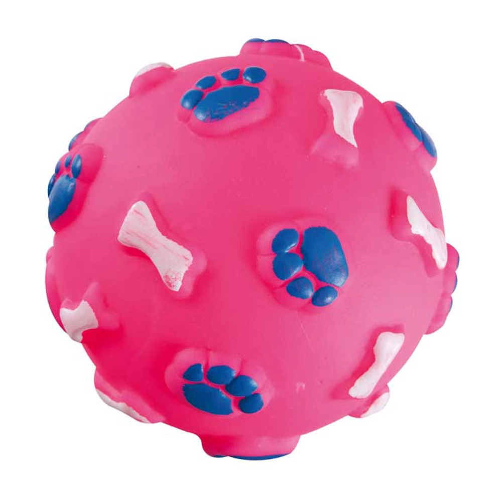Brinq Vinil Homepet Bola C/patinhas 75cm Rosa