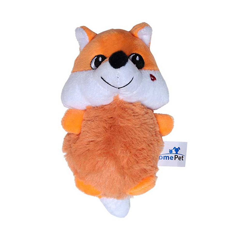 Brinquedo De Pelúcia Raposa Laranja Home Pet Para Cães