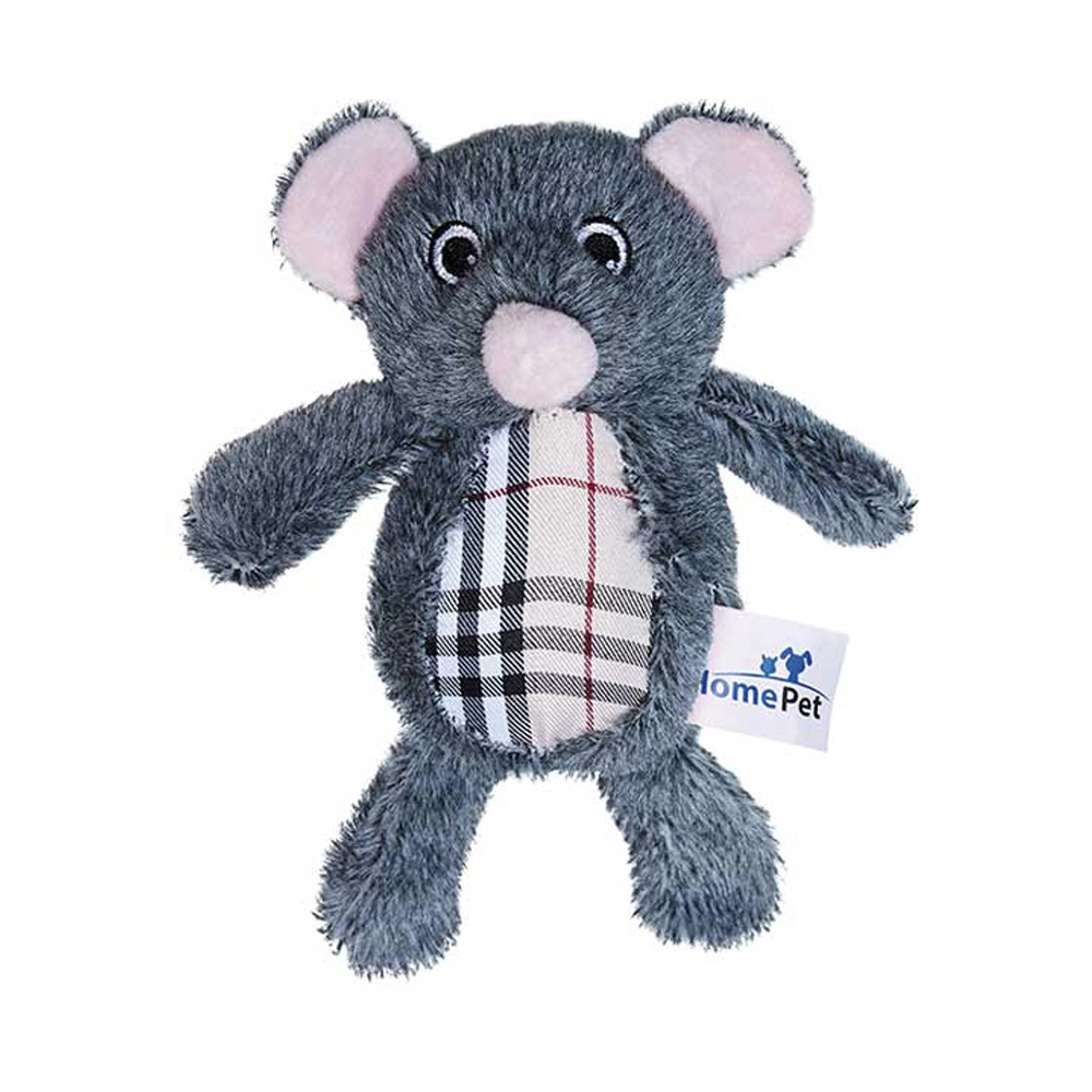Brinquedo Pelúcia Rato Xadrez HomePet