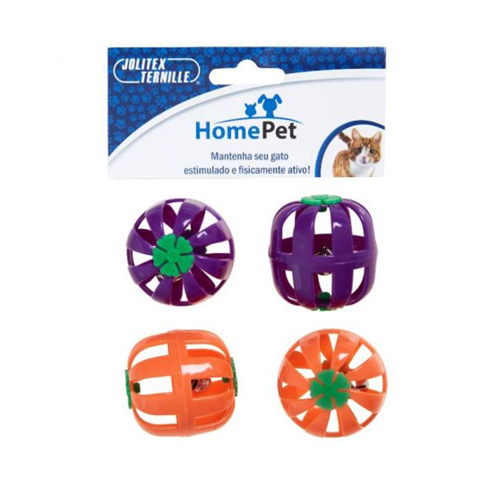 Brinquedo Kit Bolinhas Guizo HomePet