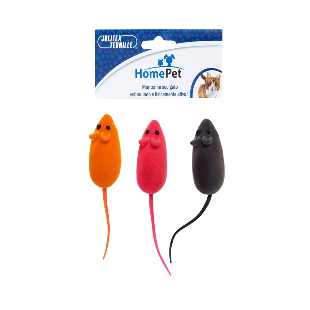 Kit com Ratinhos para Gatos Home Pet