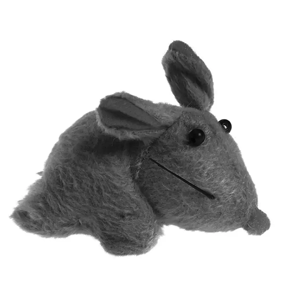 Brinquedo Pelúcia Rato Cinza de Corda com Catnip Homepet