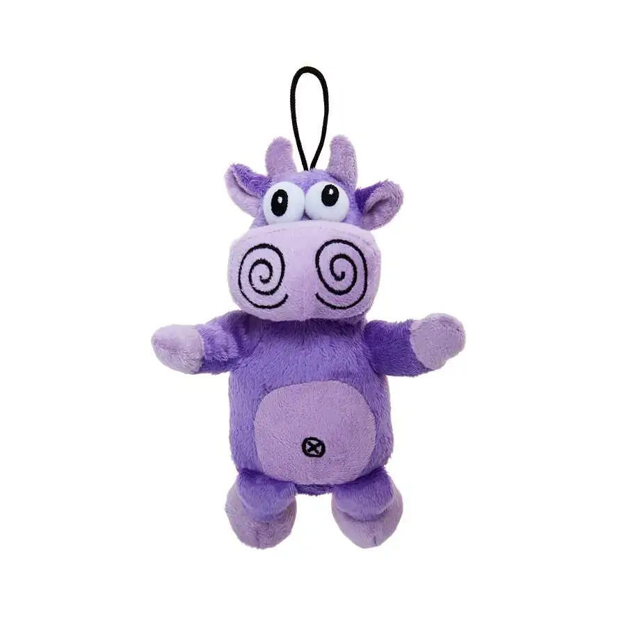 Brinquedo Pelúcia Vaca Roxa Home Pet Para Cães