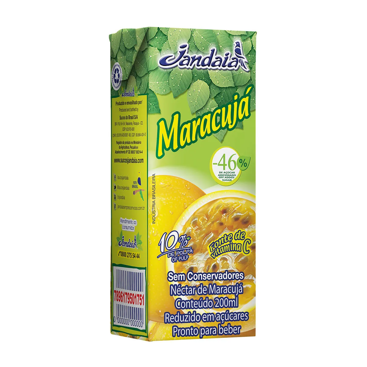 Néctar Maracujá Jandaia Caixa 200ml