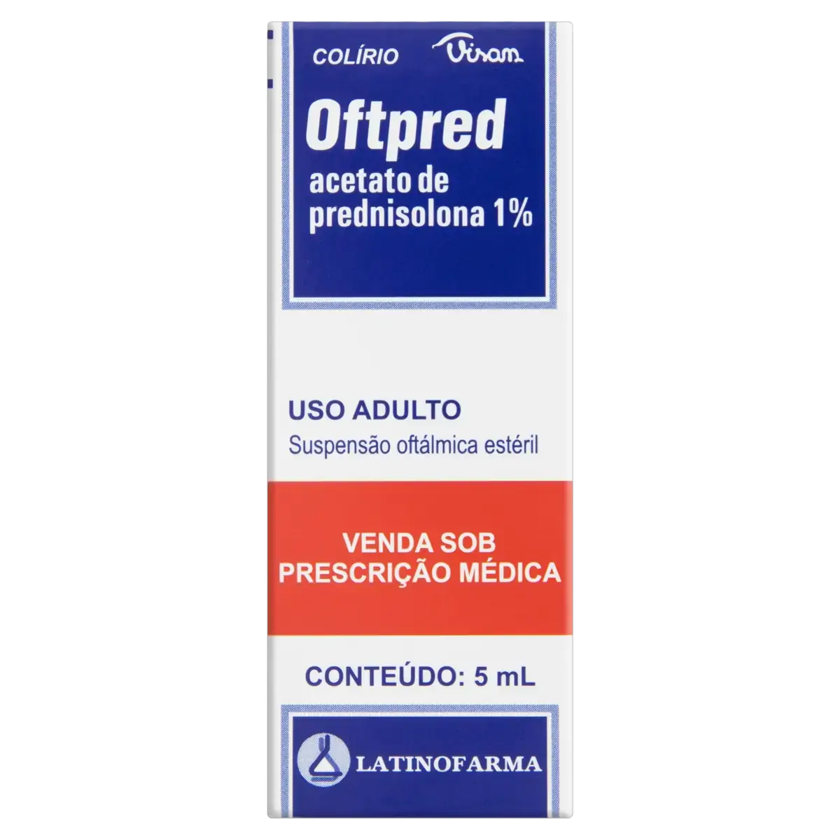 Oftpred 1 Latinofarma Caixa 5ml Suspensão Oftálmica