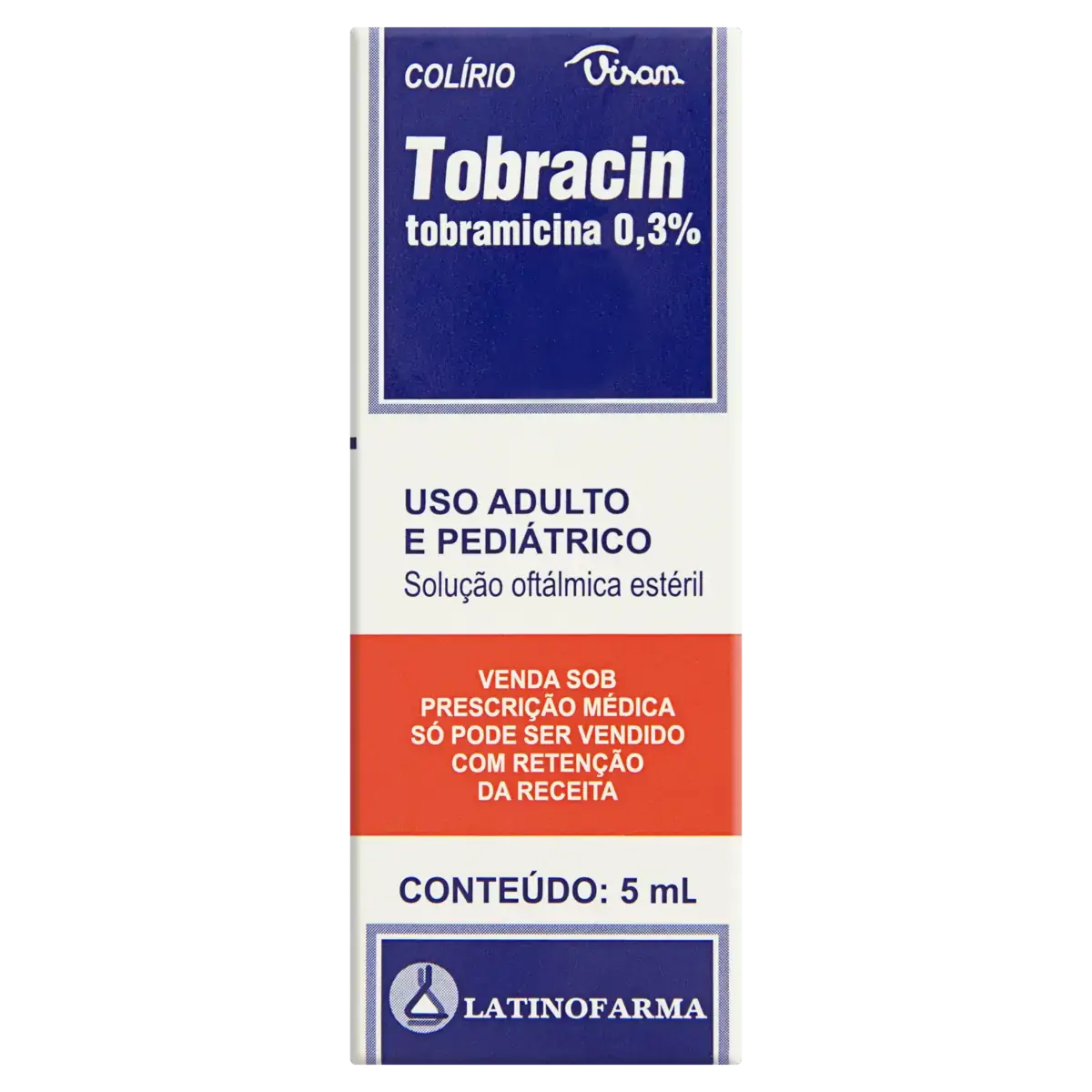 Tobracin 0,3 Latinofarma Caixa 5ml Solução Oftálmica