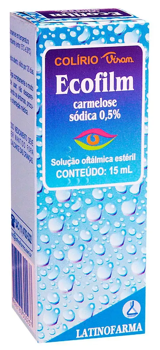 Ecofilm 0,5 Latinofarma Caixa 15ml Solução Oftálmica