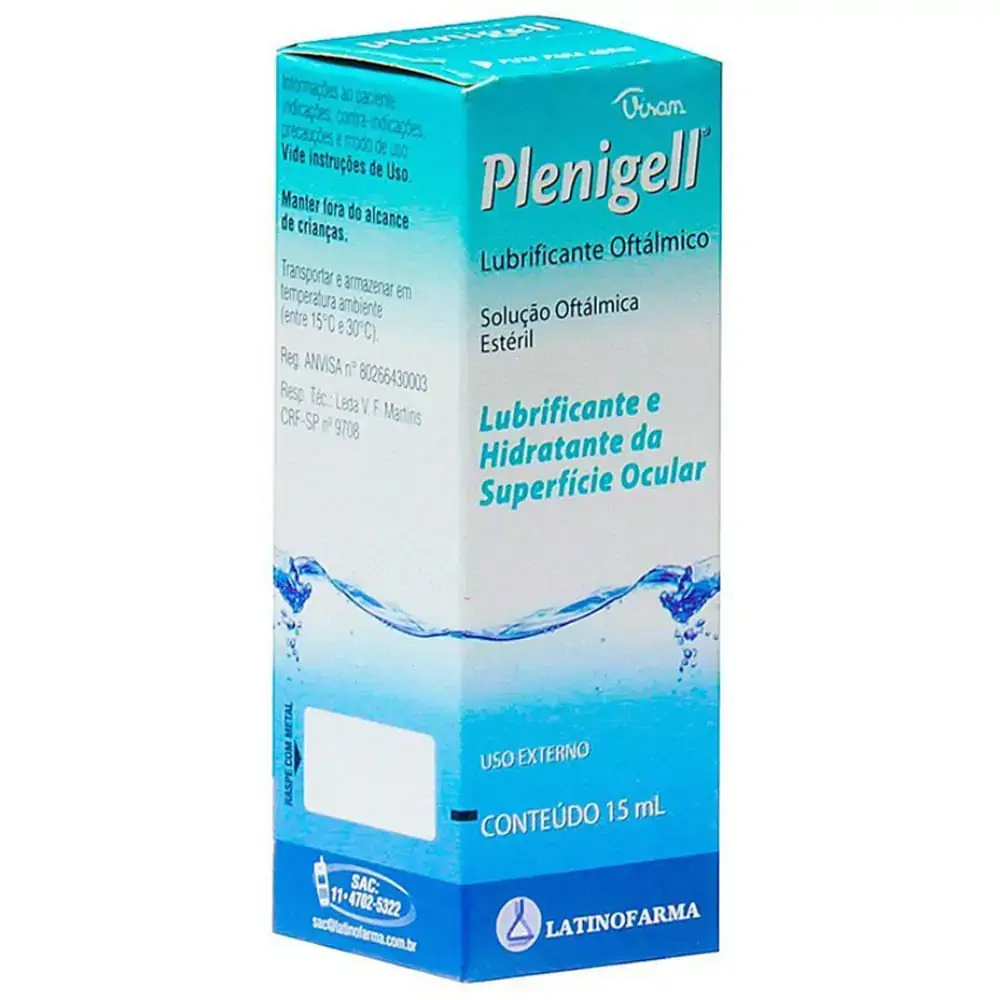 Plenigell Latinofarma Caixa 15ml Solução Oftálmica