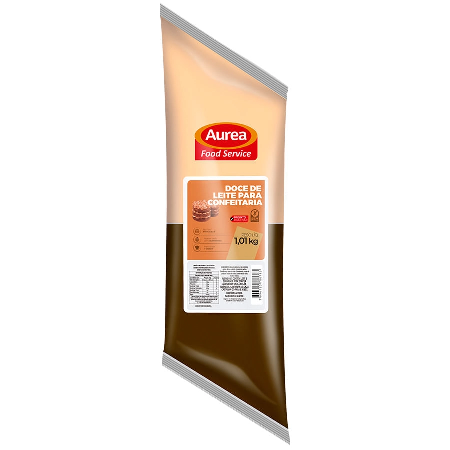 Doce De Leite P/ Confeitaria 1,01kg Bisnaga Aurea