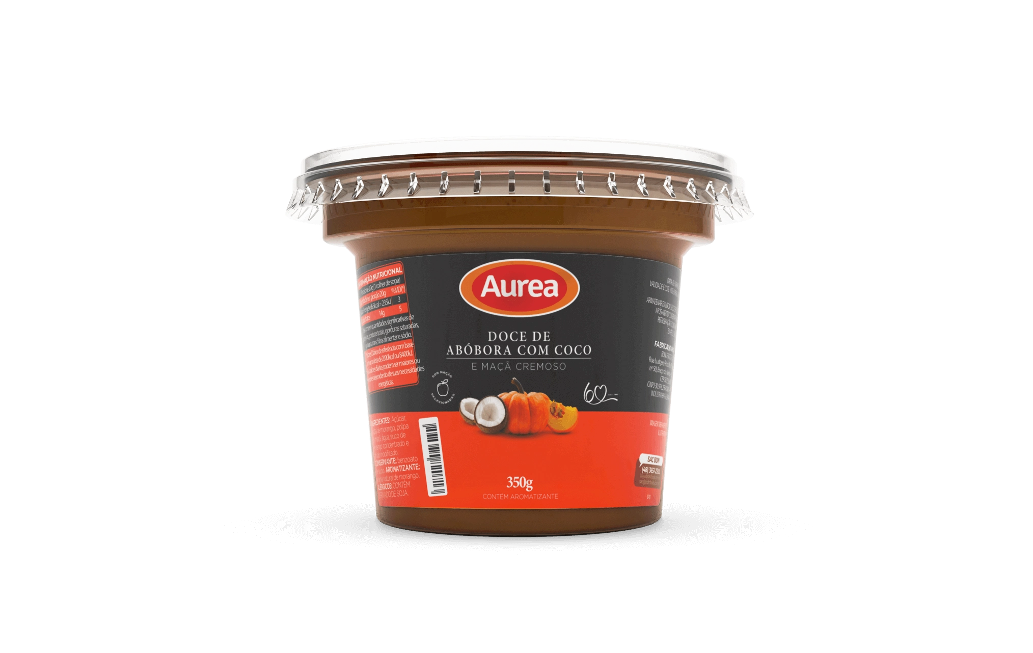 Doce De Abobora Crem Aurea 350g Coco/maca