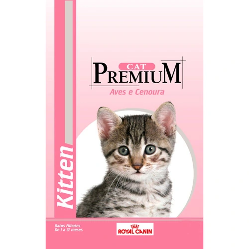 Ração Premium Cat Kitten Aves E Cenoura 1kg Royal Canin