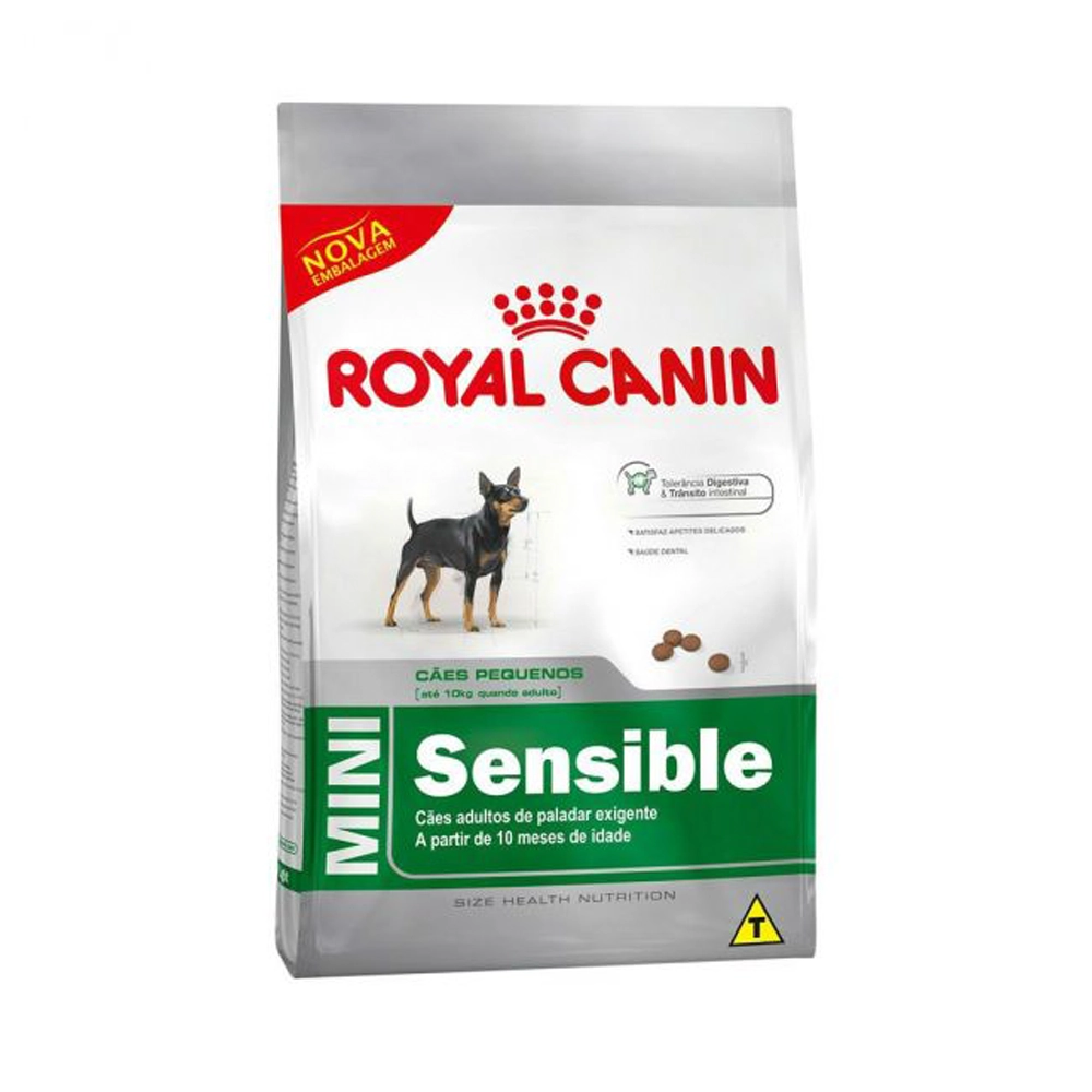 Racao Royal Canin Caes Adultos Mini Sensible 1kg