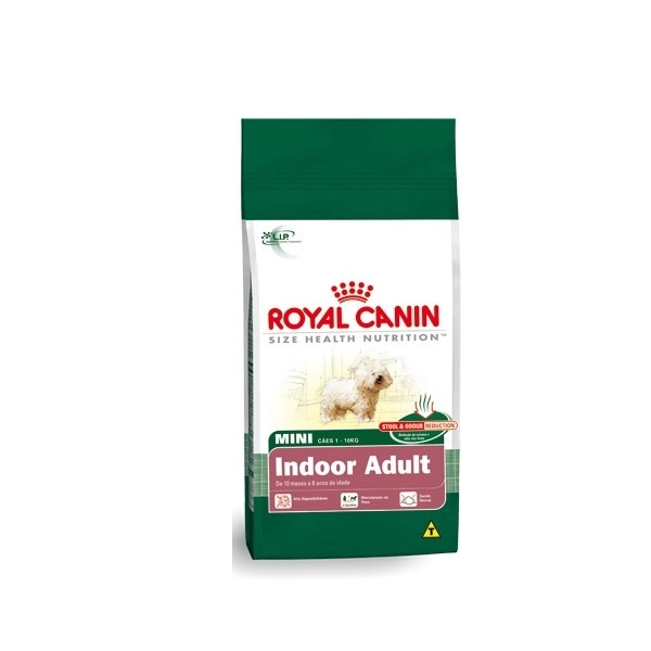 Ração Mini Indoor Adult 7,5kg Royal Canin