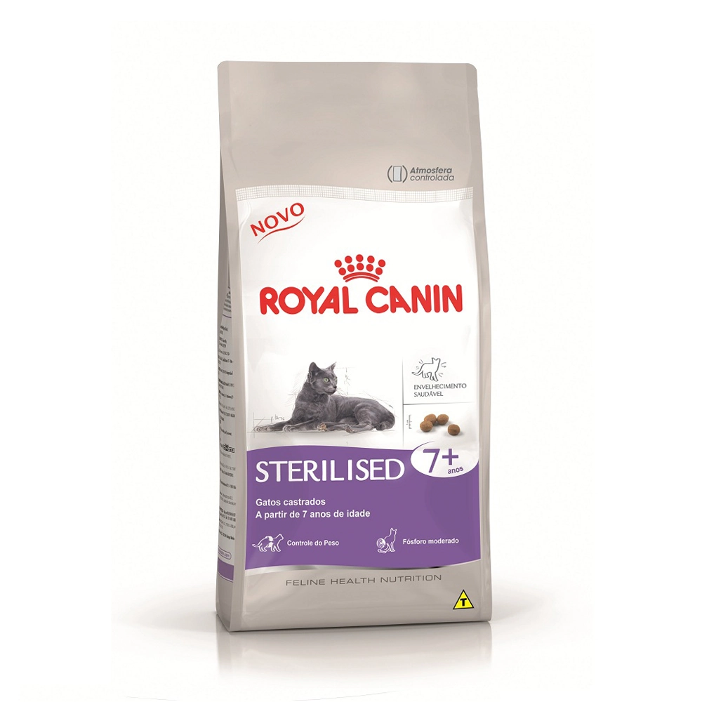 Ração Royal Canin Gatos Castrados Sterilised 7+ 400g