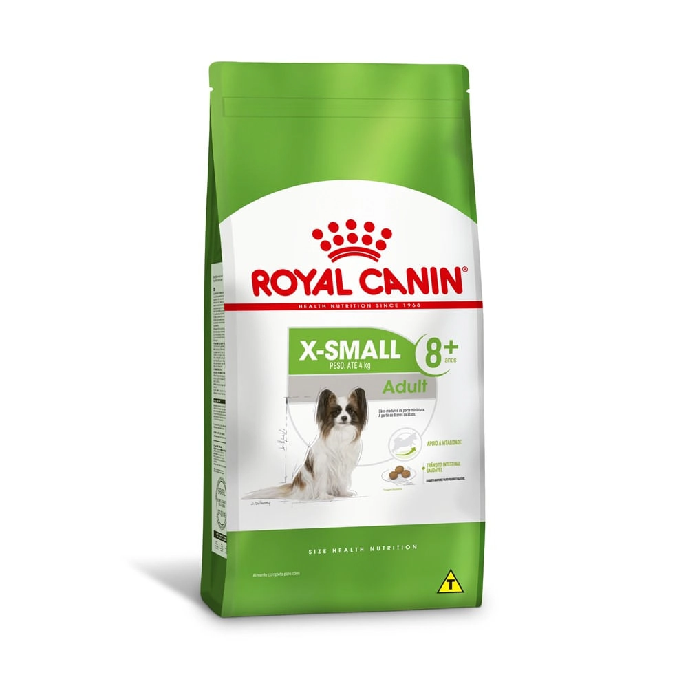 Ração Royal Canin Cães X-Small Adulto 8+ 1kg