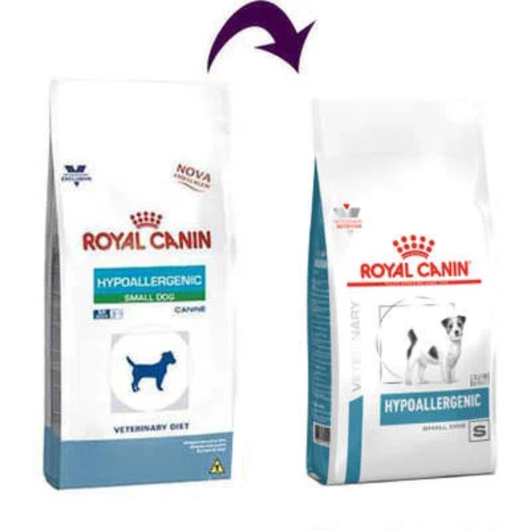 Ração Royal Canin Hipoalergênica Small Dog Hypoallergenic Cães Adultos 2kg