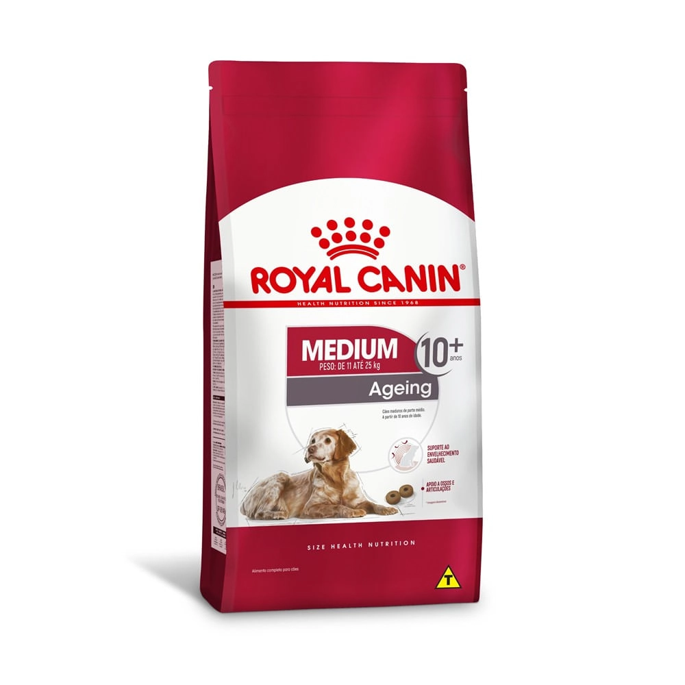 Ração Royal Canin Cães Medium Ageing 10+ Cães de Porte Médio Idosos com Mais de 10 anos 15kg