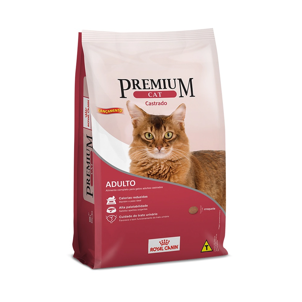 Ração Royal Canin Premium Cat Castrado Gatos Adultos 1kg