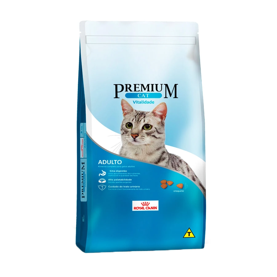 Ração Royal Canin Premium Cat Vitalidade Gatos Adultos 1kg