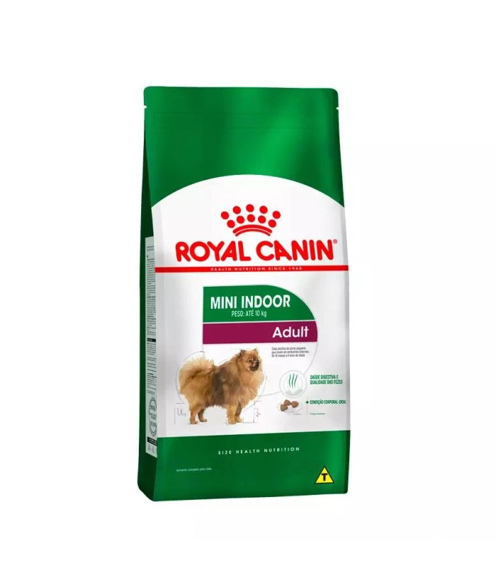 Ração Royal Canin Mini Indoor Adult Cães Pequenos 2,5kg